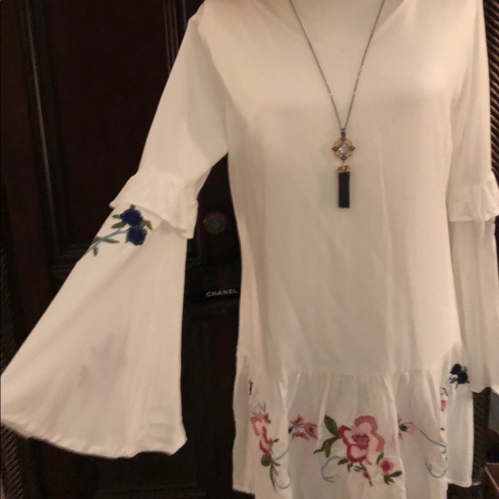 Boho Embroidered Summer Dress